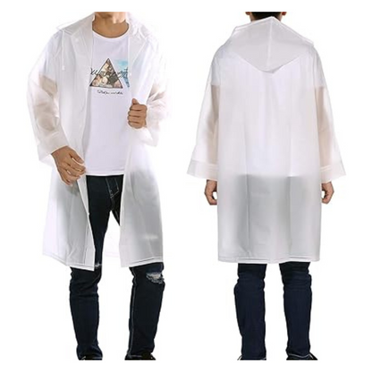 Poncho de Lluvia Portátil Blanco